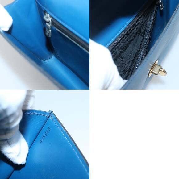 LOUIS VUITTON Epi Pochette Arche Shoulder Bag Blue M52575 - Picture 12 of 12